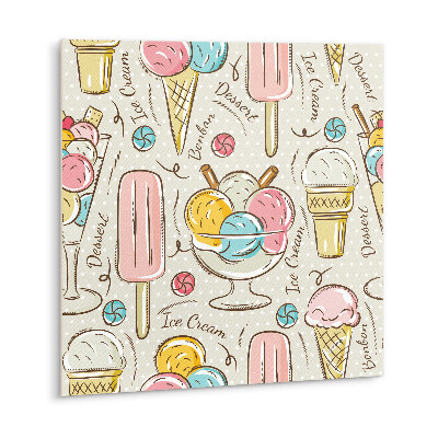 Self adhesive vinyl tiles Colorful ice cream