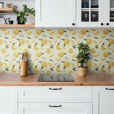 Vinyl tiles Yellow lemon slices