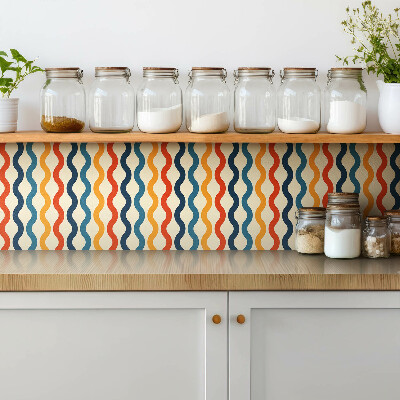 Vinyl tiles Colorful boho waves