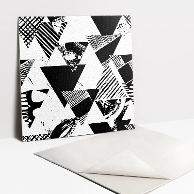 Vinyl tiles Patterned triangles