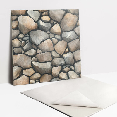 Vinyl flooring tiles Stone wall