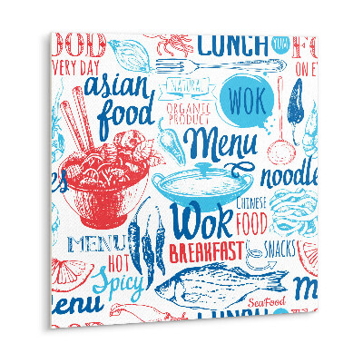 Vinyl tiles Cartoon food motif