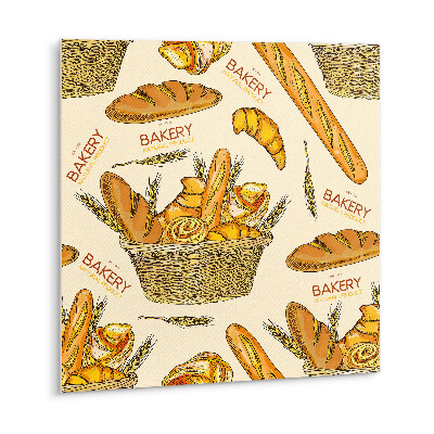 Vinyl wall tiles Cartoon bread