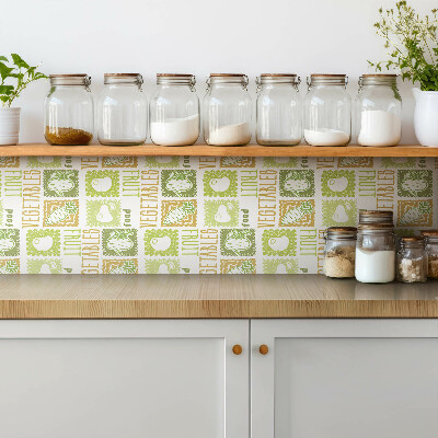 Vinyl wall tiles Vegetables and fruits