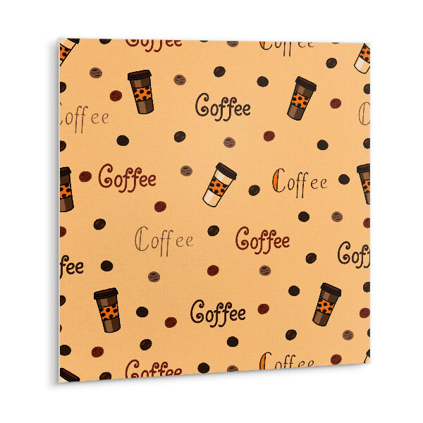 Vinyl wall tiles Cartoon coffee