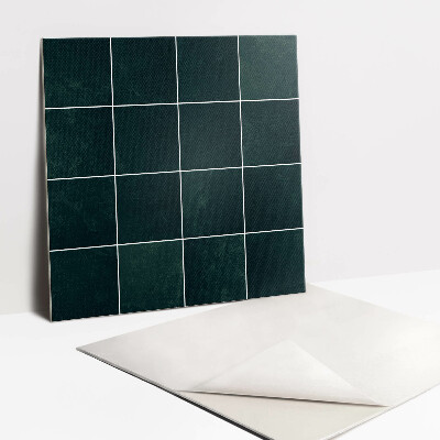 Vinyl flooring tiles Bottle green mosaic