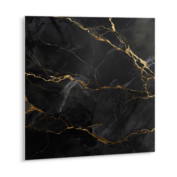 Vinyl flooring tiles Dark marble and gold