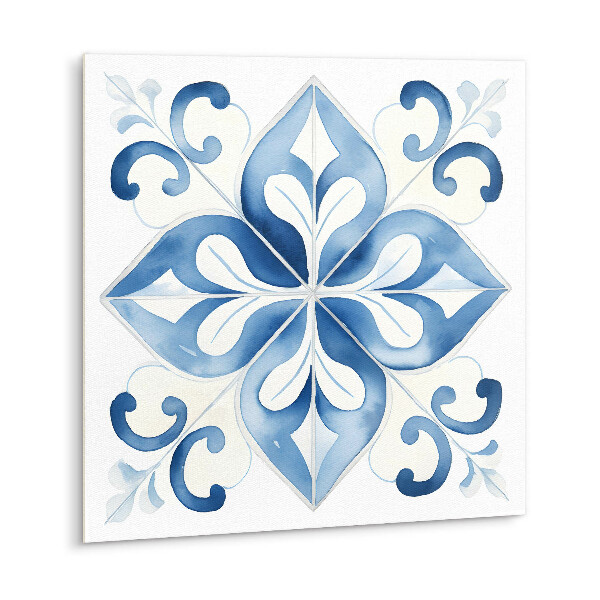 Self adhesive vinyl floor tiles Watercolor ornament