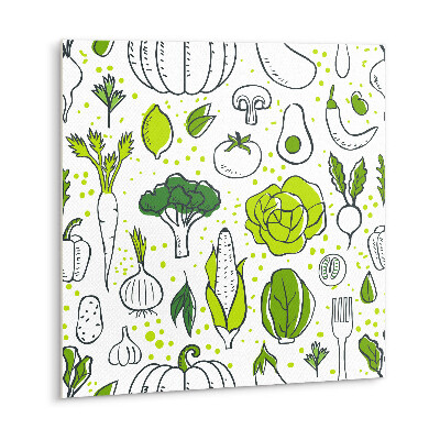 Vinyl tiles Cartoon green vegetables