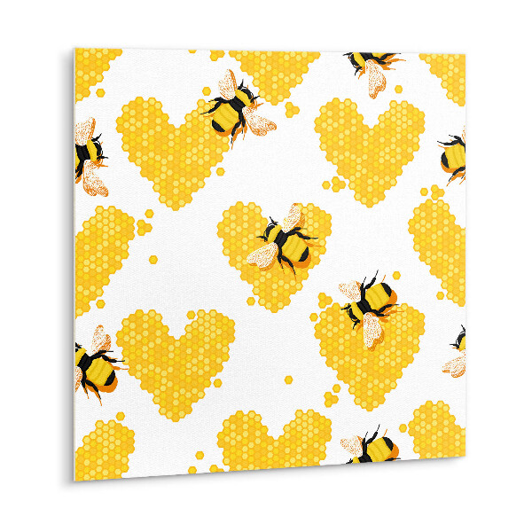 Vinyl tiles Bee with honeycomb