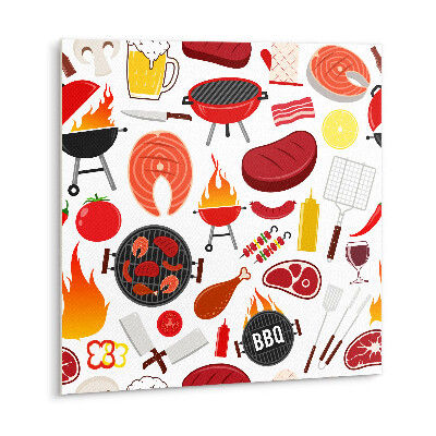 Self adhesive vinyl floor tiles Cartoon grill