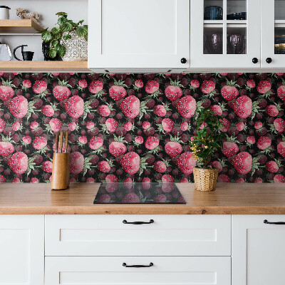 Vinyl tiles Cartoon strawberries