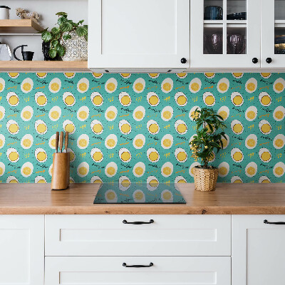 Vinyl tiles Egg and breakfast theme