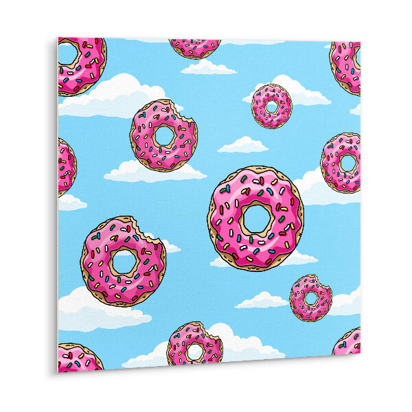 Vinyl tiles Pink donuts in the clouds