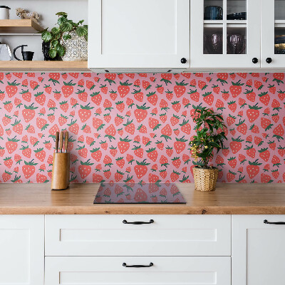 Self adhesive vinyl tiles Cartoon strawberry