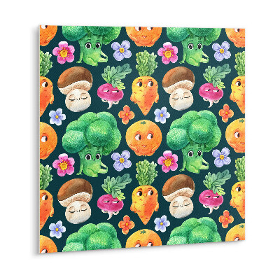 Self adhesive vinyl tiles Cartoon vegetables