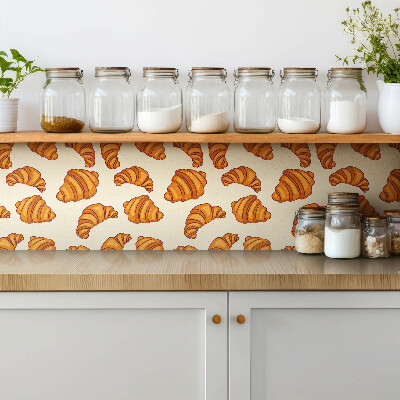 Pvc wall panels Cartoon croissant