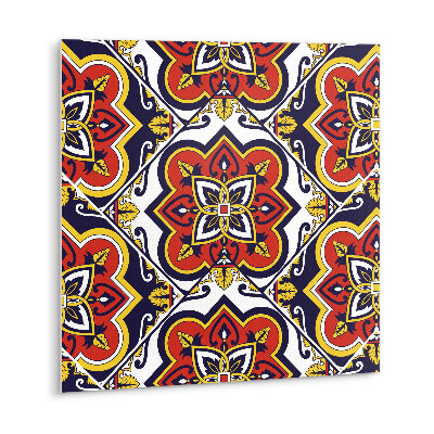 Vinyl tiles Portuguese tile motif