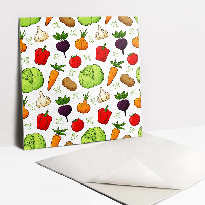 Vinyl tiles Vegetables and fruits