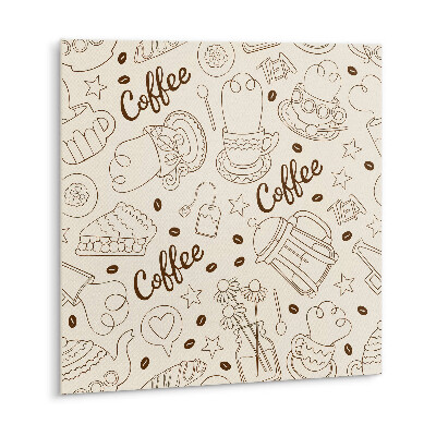 Vinyl tiles Coffee theme