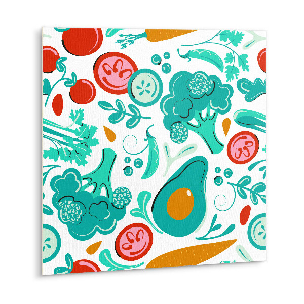 Vinyl tiles Cartoon vegetables and fruits