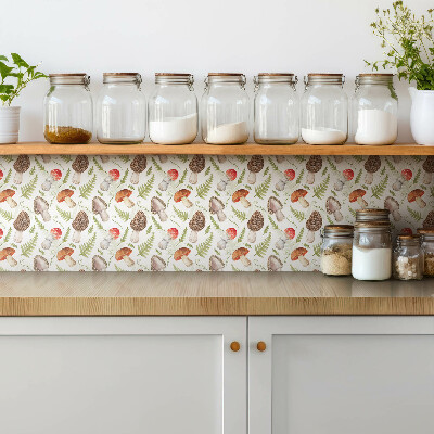 Vinyl tiles Mushrooms and ferns