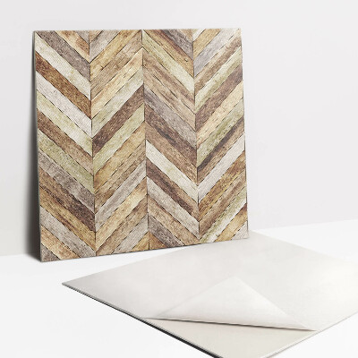 Vinyl tiles Herringbone-shaped boards