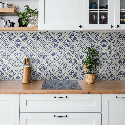 Self adhesive vinyl tiles Portuguese blue tiles