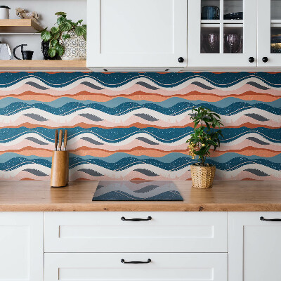Vinyl tiles Abstract colorful waves