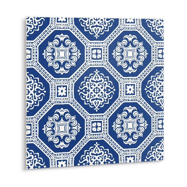 Self adhesive vinyl floor tiles Blue Portuguese tile