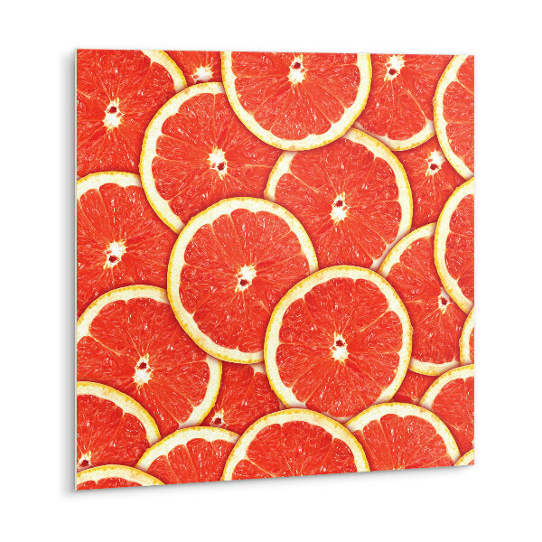 Vinyl tiles Red grapefruit slices