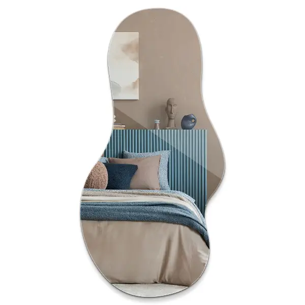 Modern irregular shaped mirror