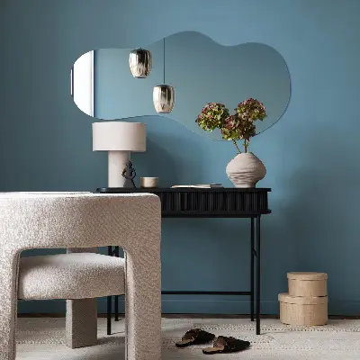 Modern irregular shaped mirror