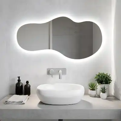 Organic Shaped LED Wall Mirror