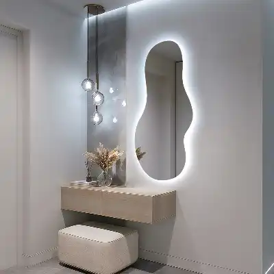 Organic Shaped LED Wall Mirror