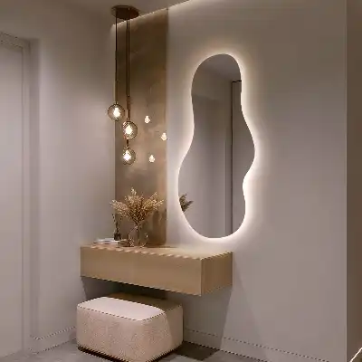 Organic Shaped LED Wall Mirror