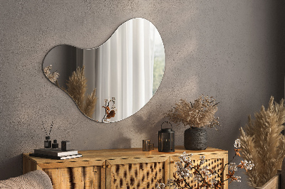 Organic decorative mirror without frame for wall