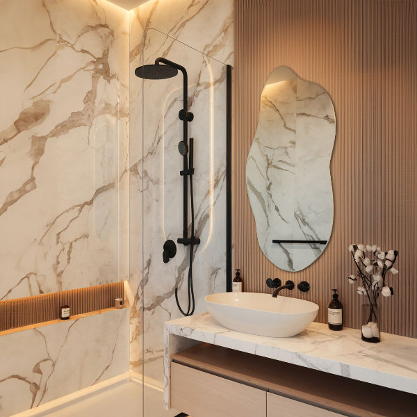 Asymmetrical mirror modern