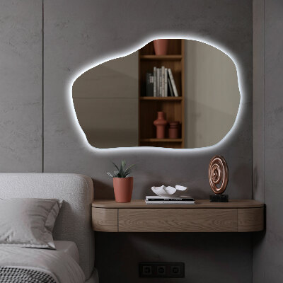 Organic mirror with led lights unique