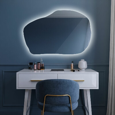 Organic mirror with led lights unique