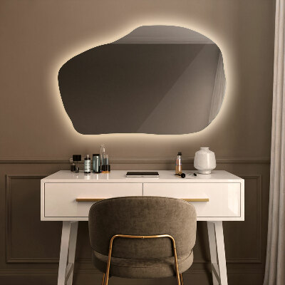 Organic mirror with led lights unique