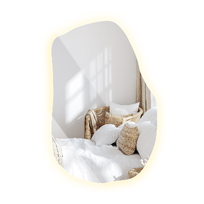 Organic mirror with led lights unique