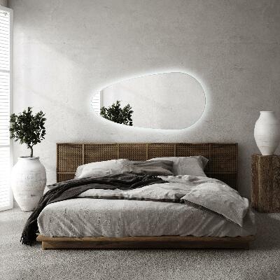 Tear shaped lighted mirror