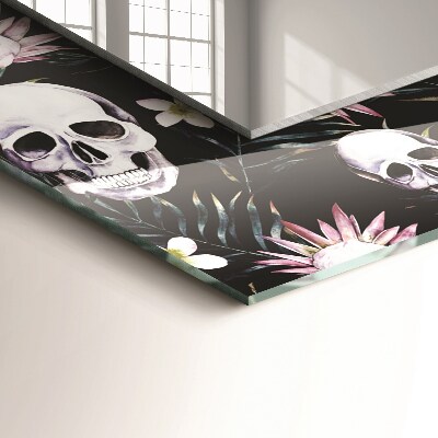 Decorative mirror Skulls and flowers