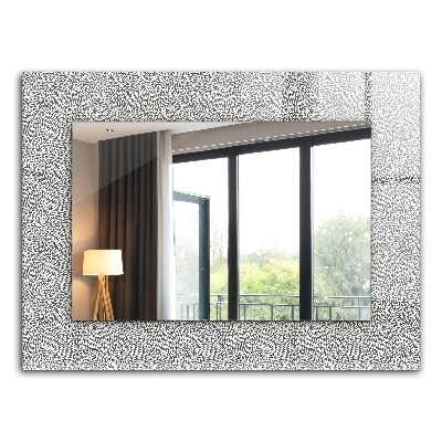 Wall mirror decor 3d pattern