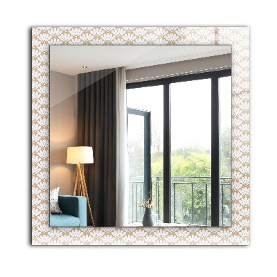 Wall mirror design Flower geometric pattern