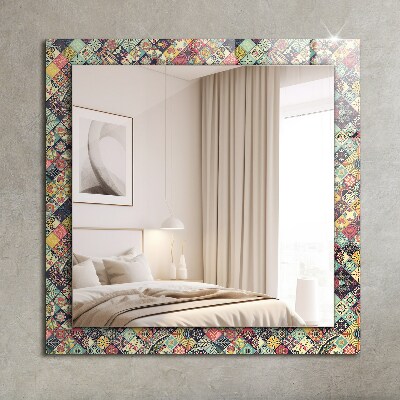 Printed mirror Colorful patchwork patterns