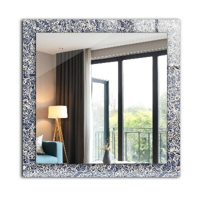 Decorative mirror Floral fabric pattern