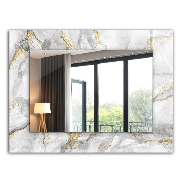 Wall mirror design Marble with veins