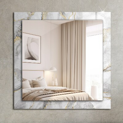 Wall mirror design Marble with veins